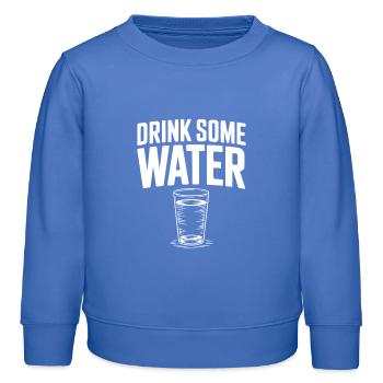 Trink etwas Wasser - Kinder Organic Sweatshirt Mini Changer von Stanley/Stella - carolina Blue - Vorne - AI Model Kid Female (0cm)