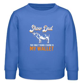 Vieh Viehzüchter - Kinder Organic Sweatshirt Mini Changer von Stanley/Stella - carolina Blue - Vorne - AI Model Kid Female (0cm)