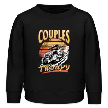 UTV Off Road 4 Wheeler Side by side - Kinder Organic Sweatshirt Mini Changer von Stanley/Stella - Schwarz - Vorne - AI Model Kid Male (0cm)