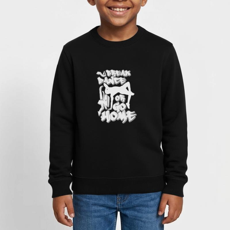 Breakdance oder nach Hause gehen Kinder Organic Sweatshirt Mini Changer von Stanley/Stella