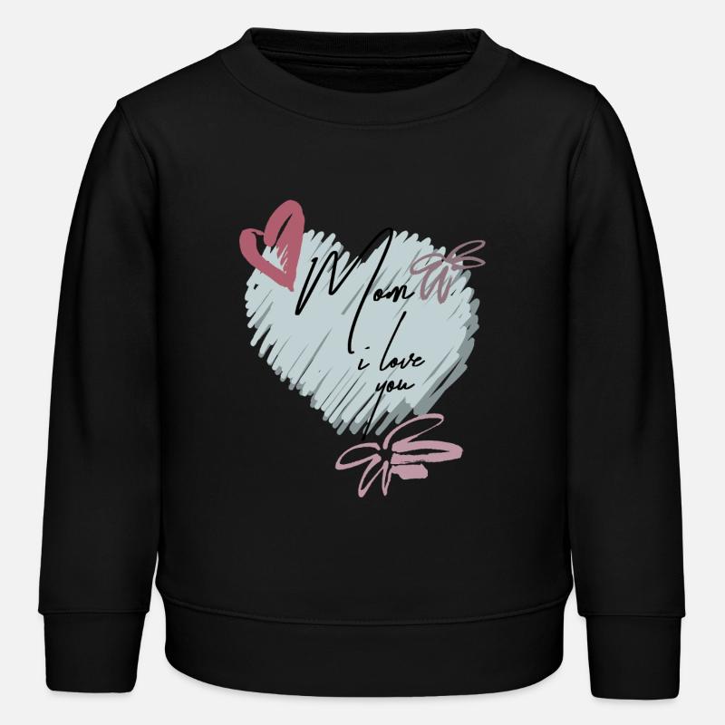 Amour maternel - Sweat enfant bio Stanley/Stella - noir