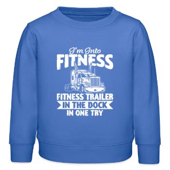 Fitness Truck Dock Herausforderung Trucker - Kinder Organic Sweatshirt Mini Changer von Stanley/Stella - carolina Blue - Vorne - AI Model Kid Female (0cm)