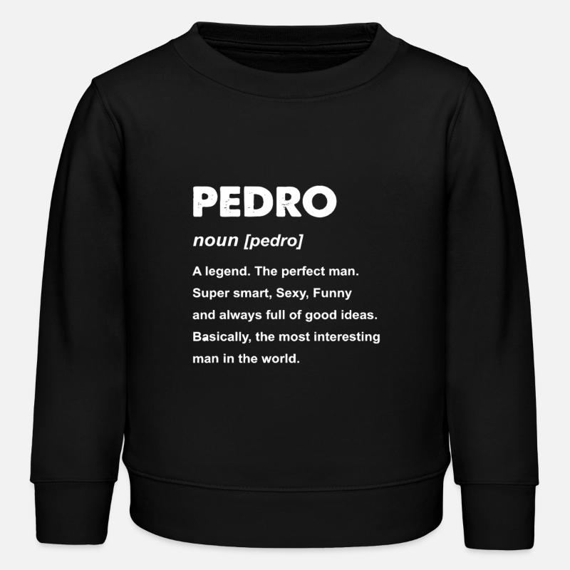 Typographie de Pedro Legend Tee - Sweat enfant bio Stanley/Stella - noir
