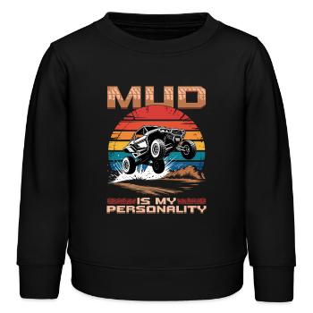UTV Off Road 4 Wheeler Side by side - Kinder Organic Sweatshirt Mini Changer von Stanley/Stella - Schwarz - Vorne - AI Model Kid Male (0cm)