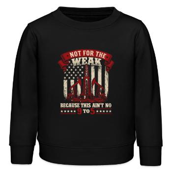 Pas pour le faible rude pétrolier - Sweat enfant bio Stanley/Stella - noir - Devant - AI Model Kid Male (0cm)