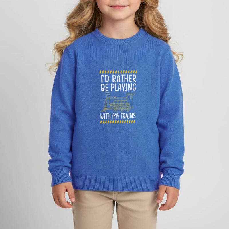 Model Railway Model Making Model Maker Kids Organic Sweatshirt by Stanley/Stella