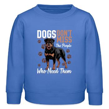 Rottweiler Rottweiler Rottie Race de chien - Sweat enfant bio Stanley/Stella - carolina blue - Devant - AI Model Kid Female (0cm)