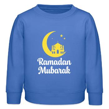 Ramadan Murbarak - Kinder Organic Sweatshirt Mini Changer von Stanley/Stella - carolina Blue - Vorne - AI Model Kid Female (0cm)