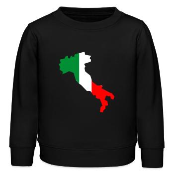 Italie couleurs non dégradées - Sweat enfant bio Stanley/Stella - noir - Devant - AI Model Kid Male (0cm)