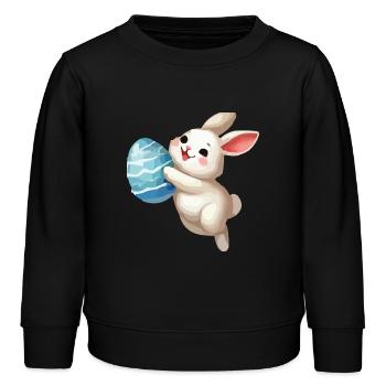 lapin lapin de pâques - Sweat enfant bio Stanley/Stella - noir - Devant - AI Model Kid Male (0cm)