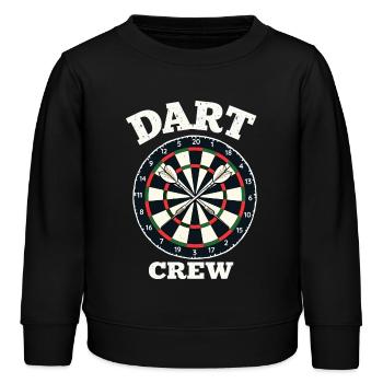 Darts Dart Crew Darter Dartmannschaft - Kinder Organic Sweatshirt Mini Changer von Stanley/Stella - Schwarz - Vorne - AI Model Kid Male (0cm)