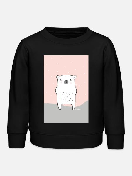 Eisbären Untersetzer - Kinder Organic Sweatshirt Mini Changer von Stanley/Stella - Schwarz