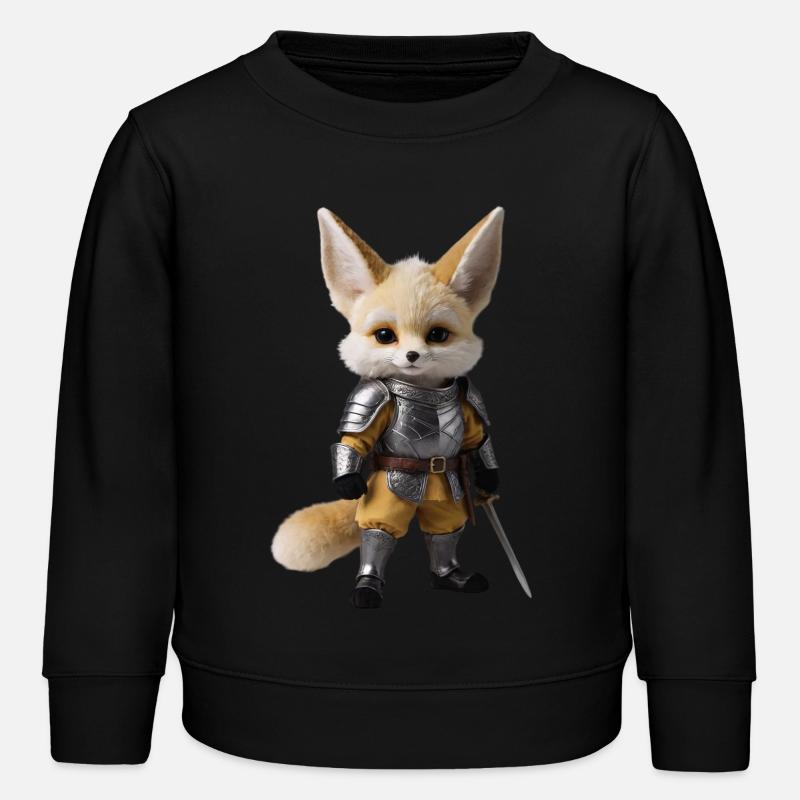 Fennec Ritter Schwert 3 - Kinder Organic Sweatshirt Mini Changer von Stanley/Stella - Schwarz