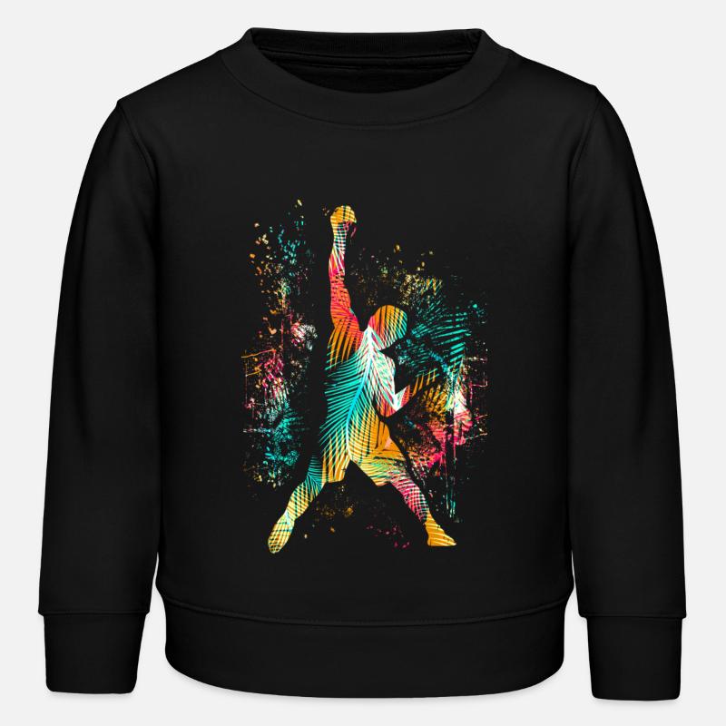 Klettern / Climbing / Freeclimbing Kletterer Berg - Kinder Organic Sweatshirt Mini Changer von Stanley/Stella - Schwarz