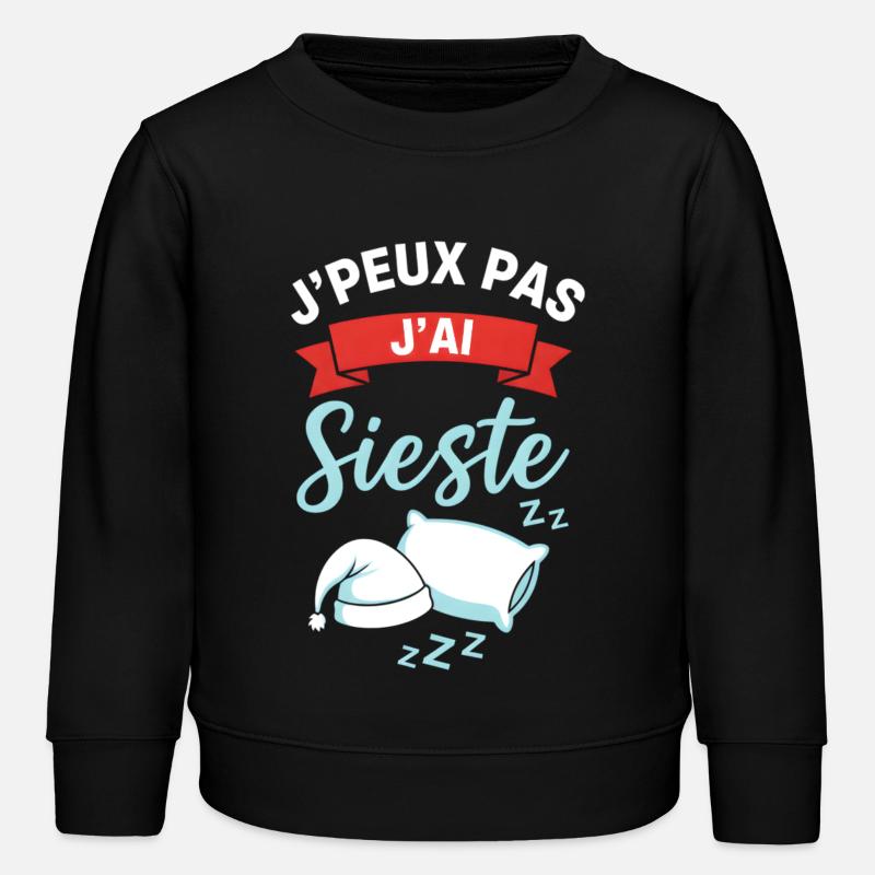 Ich habe ein Nickerchen: Sanfte Pause - Kinder Organic Sweatshirt Mini Changer von Stanley/Stella - Schwarz