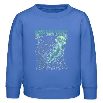 Deep Sea Ghost - Kids Organic Sweatshirt by Stanley/Stella - carolina blue - Front - AI Model Kid Female (0cm)
