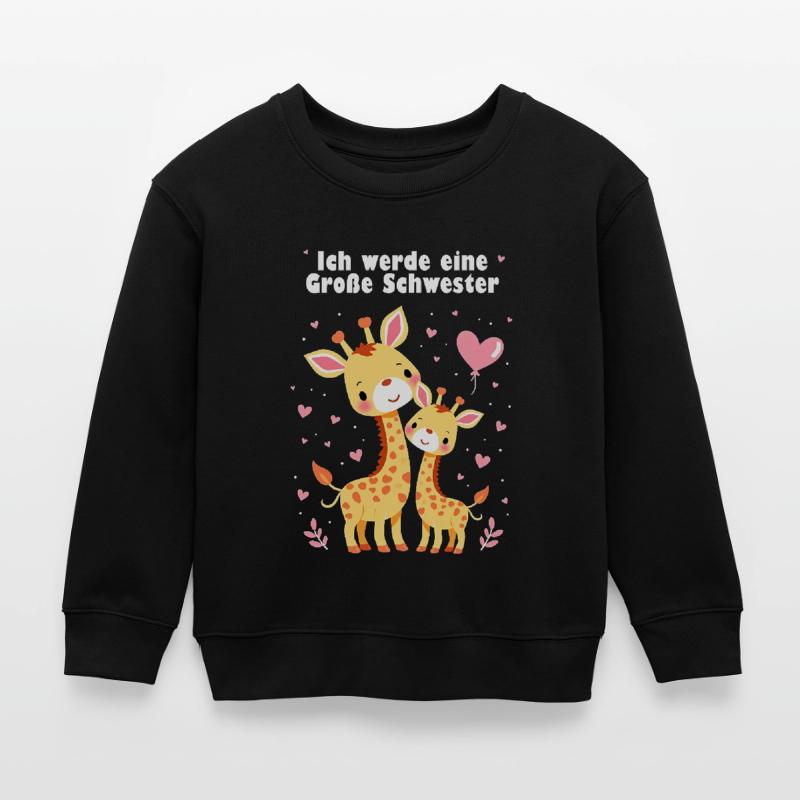 Ich werde große Schwester 2025 Kinder Organic Sweatshirt Mini Changer von Stanley/Stella