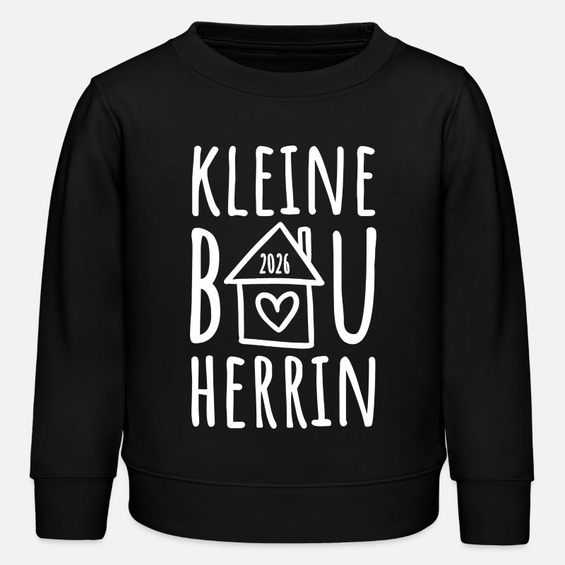 Kleine Bauherrin 2026 - Kinder Organic Sweatshirt Mini Changer von Stanley/Stella - Schwarz
