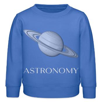Astronomy - Kinder Organic Sweatshirt Mini Changer von Stanley/Stella - carolina Blue - Vorne - AI Model Kid Female (0cm)