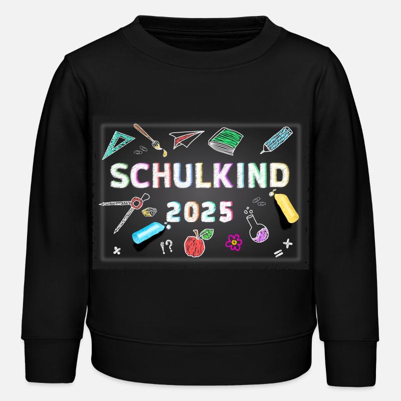 Schulkind 2025 Erstklässler - Kinder Organic Sweatshirt Mini Changer von Stanley/Stella - Schwarz