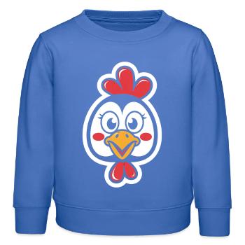 turkey - Kids Organic Sweatshirt by Stanley/Stella - carolina blue - Front - AI Model Kid Female (0cm)