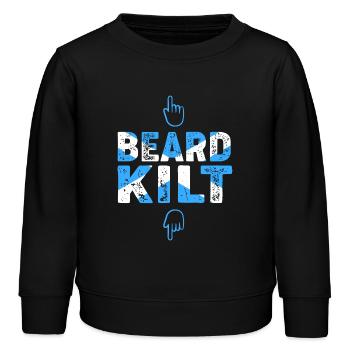 Schottenrock Schottland Ecosse Kilt - Sweat enfant bio Stanley/Stella - noir - Devant - AI Model Kid Male (0cm)