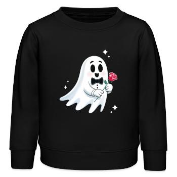 HALLOWEEN Marié Fantôme Mariage Fantôme - Sweat enfant bio Stanley/Stella - noir - Devant - AI Model Kid Male (0cm)