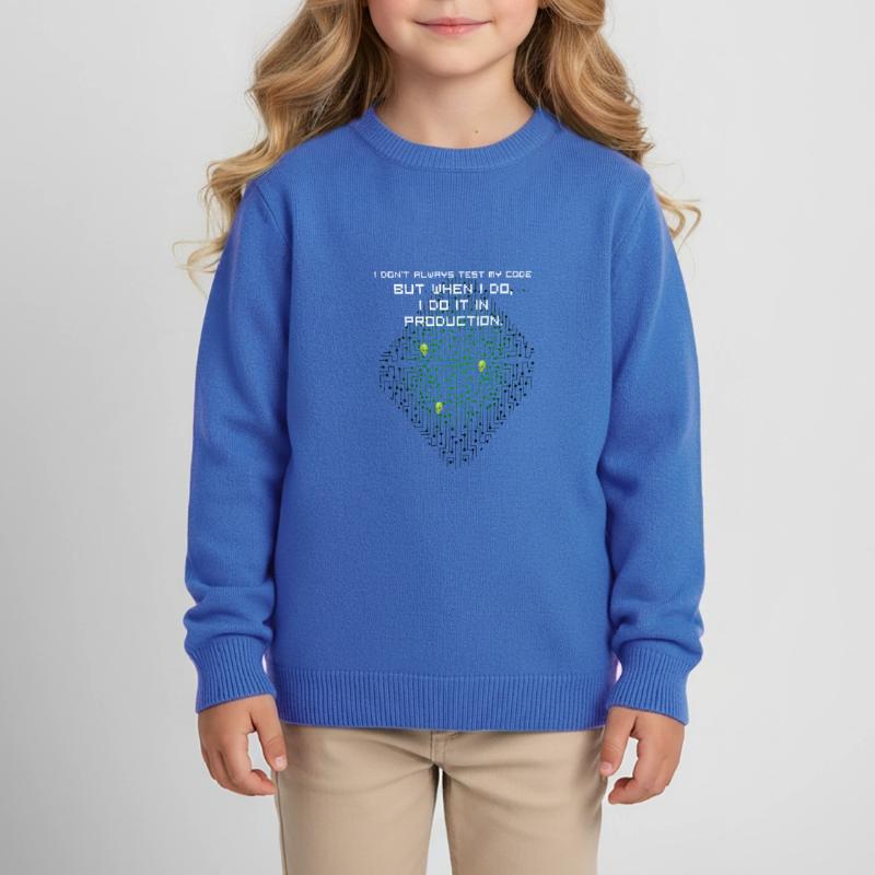 test code nerd joke spruch pc programmierer geek i Kinder Organic Sweatshirt Mini Changer von Stanley/Stella