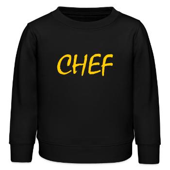 Chef - Kinder Organic Sweatshirt Mini Changer von Stanley/Stella - Schwarz - Vorne - AI Model Kid Male (0cm)