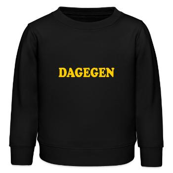 Dagegen - Kinder Organic Sweatshirt Mini Changer von Stanley/Stella - Schwarz - Vorne - AI Model Kid Male (0cm)