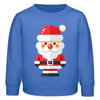 Weihnachtsmann - Kinder Organic Sweatshirt Mini Changer von Stanley/Stella - carolina Blue - Vorne - AI Model Kid Female (0cm)