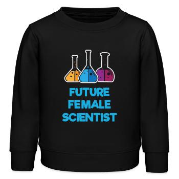 Futures femmes scientifiques - Sweat enfant bio Stanley/Stella - noir - Devant - AI Model Kid Male (0cm)