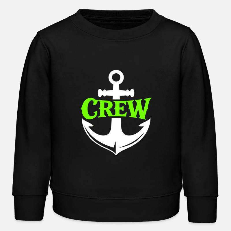 Motif de l’équipe d’ancre néon - Sweat enfant bio Stanley/Stella - noir