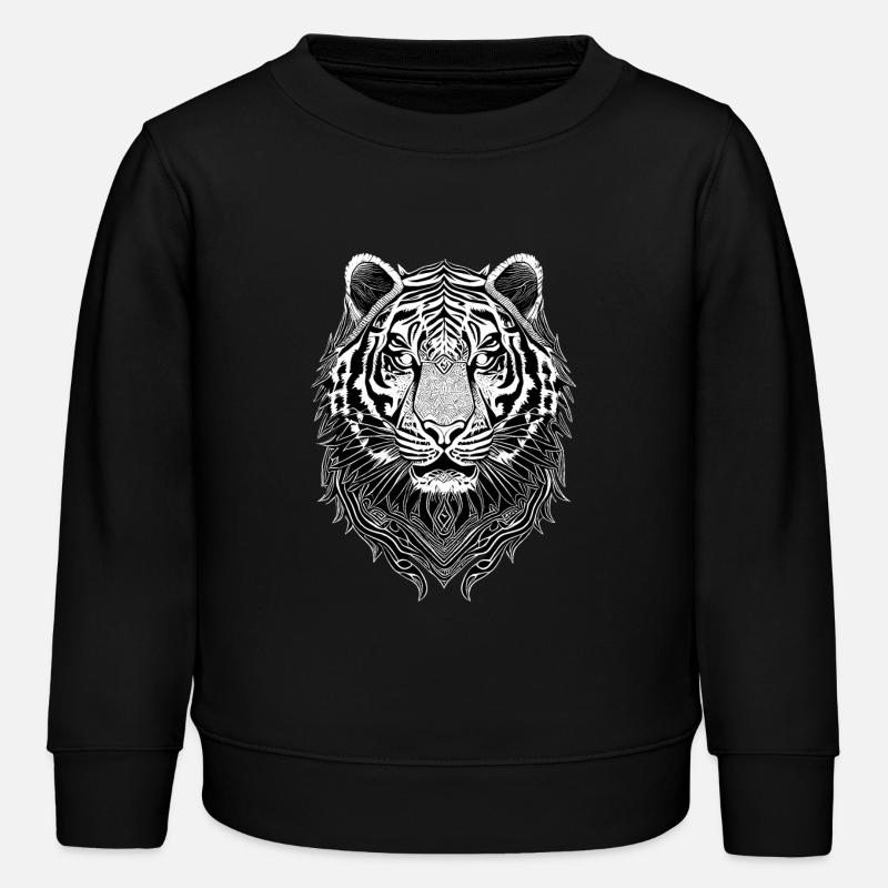 White Tiger - Kids Organic Sweatshirt by Stanley/Stella - black