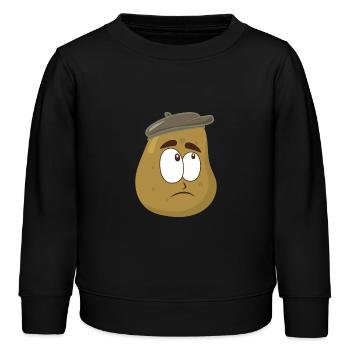 pomme de terre - Sweat enfant bio Stanley/Stella - noir - Devant - AI Model Kid Male (0cm)