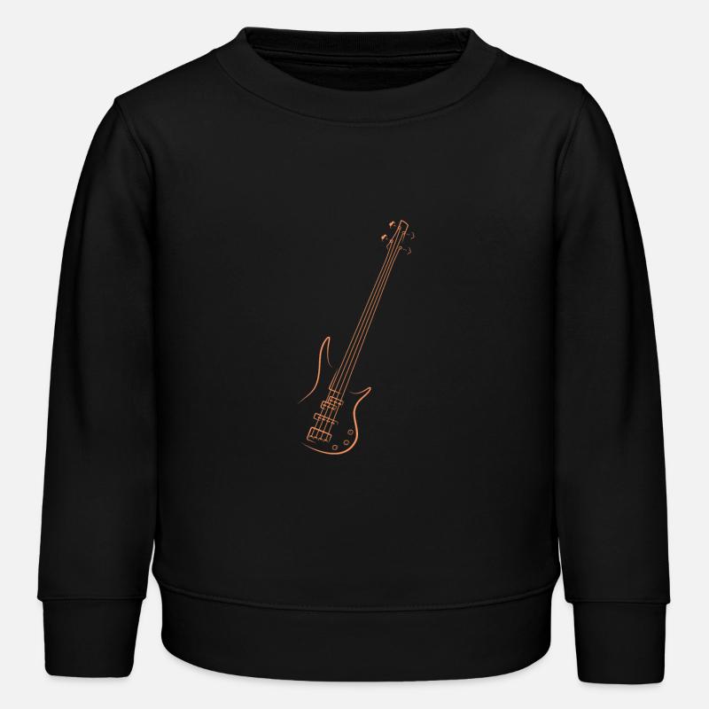 Guitare basse - Sweat enfant bio Stanley/Stella - noir