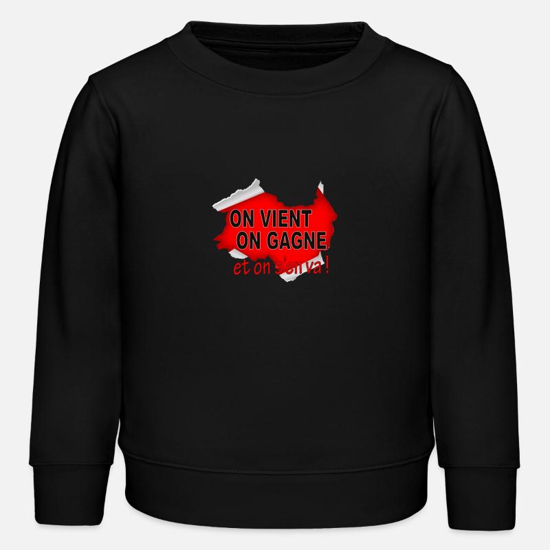 On vient on gagne et on s'en va ! - Sweat enfant bio Stanley/Stella - noir
