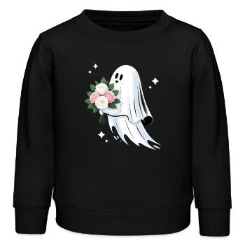 HALLOWEEN Mariée Mignon Fantôme Mariage Fantôme - Sweat enfant bio Stanley/Stella - noir - Devant - AI Model Kid Male (0cm)
