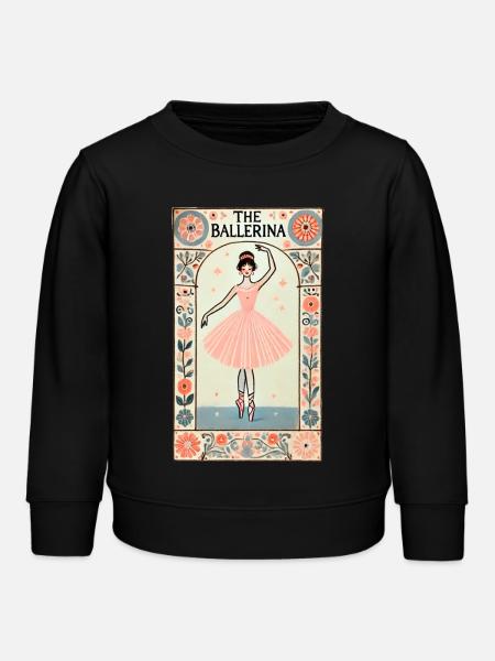 Die Ballerina - Kinder Organic Sweatshirt Mini Changer von Stanley/Stella - Schwarz