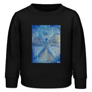 Archange Michel - Sweat enfant bio Stanley/Stella - noir - Devant - AI Model Kid Male (0cm)