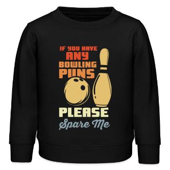 Bowler Witz - Kinder Organic Sweatshirt Mini Changer von Stanley/Stella - Schwarz - Vorne - AI Model Kid Male (0cm)