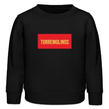 Torremolinos Hoodie - Kinder Organic Sweatshirt Mini Changer von Stanley/Stella - Schwarz - Vorne - AI Model Kid Male (0cm)
