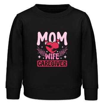 Fête des mères Mère Épouse Soignante - Sweat enfant bio Stanley/Stella - noir - Devant - AI Model Kid Male (0cm)