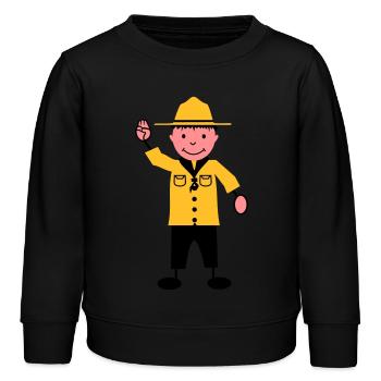 Scout - Sweat enfant bio Stanley/Stella - noir - Devant - AI Model Kid Male (0cm)