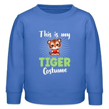Tiger - Kids Organic Sweatshirt by Stanley/Stella - carolina blue - Front - AI Model Kid Female (0cm)