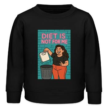 L’alimentation n’est pas pour moi - Sweat enfant bio Stanley/Stella - noir - Devant - AI Model Kid Male (0cm)