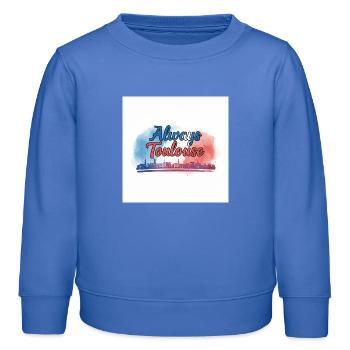 Always Toulouse - Kinder Organic Sweatshirt Mini Changer von Stanley/Stella - carolina Blue - Vorne - AI Model Kid Female (0cm)