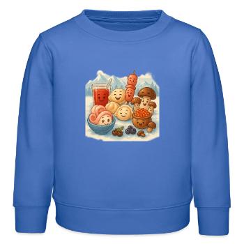 Weiter Norden - Kinder Organic Sweatshirt Mini Changer von Stanley/Stella - carolina Blue - Vorne - AI Model Kid Female (0cm)