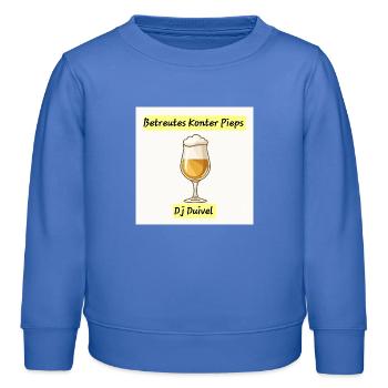 Konter Pieps trinken  - Kinder Organic Sweatshirt Mini Changer von Stanley/Stella - carolina Blue - Vorne - AI Model Kid Female (0cm)