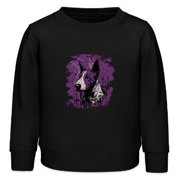 Bull terrier - Sweat enfant bio Stanley/Stella - noir - Devant - AI Model Kid Male (0cm)